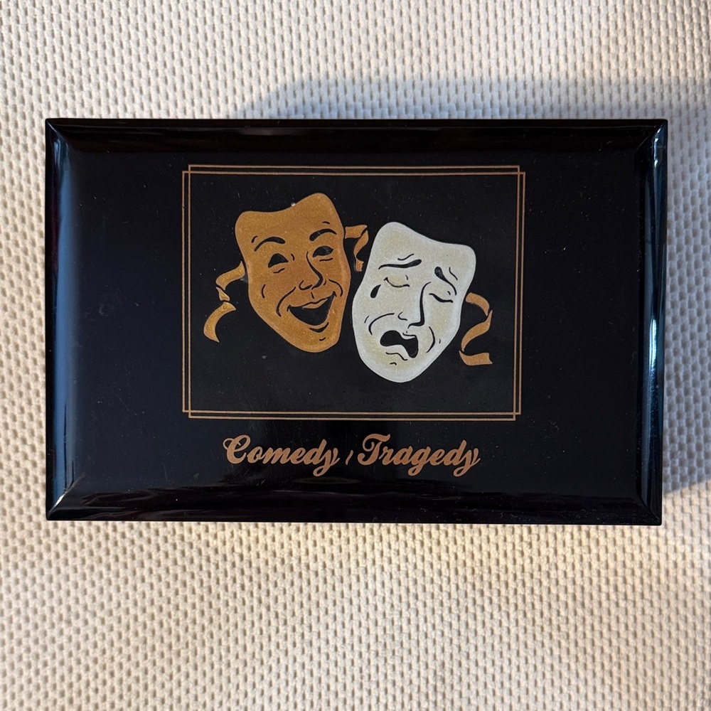 Comedy Tragedy Black Musical Jewelry Box